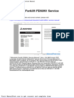 Mitsubishi Forklift Fd50n1 Service Manual