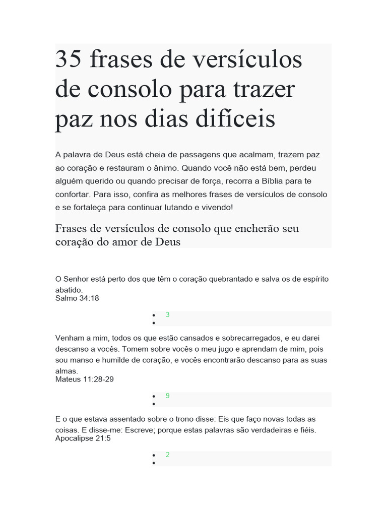 35 Frases de Versículos de Consolo para Trazer Paz Nos Dias Difíceis ...