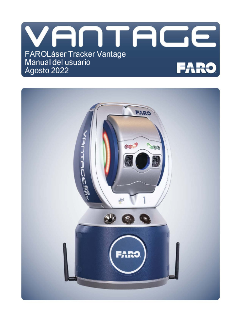 08m81s00 - FARO Laser Tracker Vantage - Agosto 2022.PDF - FARO | PDF