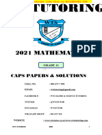 2021 Wts 11 Mathematics Guide Questions and Solutions