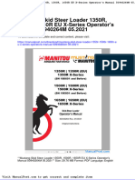 Mustang Skid Steer Loader 1350r 1500r 1650r Eu X Series Operators Manual 50940264m 05 2021