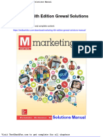 Marketing 4th Edition Grewal Solutions Manual