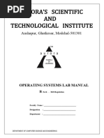 Operating Systems R18-Lab Manual