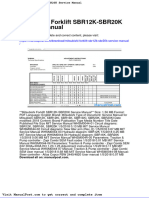 Mitsubishi Forklift Sbr12k Sbr20k Service Manual