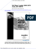 Mustang Skid Steer Loader 2060 2070 Service Manual 001 69975