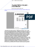 Mitsubishi Forklift Fbp16 72v80v Tr3500 Service Manual