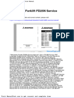 Mitsubishi Forklift Fd25n Service Manual