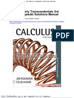 Calculus Early Transcendentals 3rd Edition Rogawski Solutions Manual