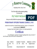 POTC Certificate