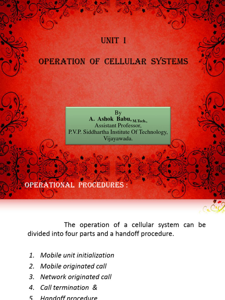 Cellular System Operations Explained | PDF | Cellular Network | Radio ...