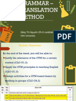 Grammar-Translation Method - Session 2