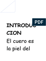 I. Introduc Cion: El Cuero Es La Piel Del