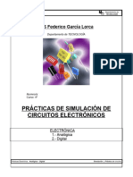Practicas de Electronica Analogica Digital Simulacion Taller 19 20