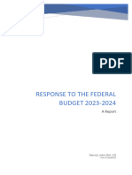 Federal Budget Assignment 2023-2024