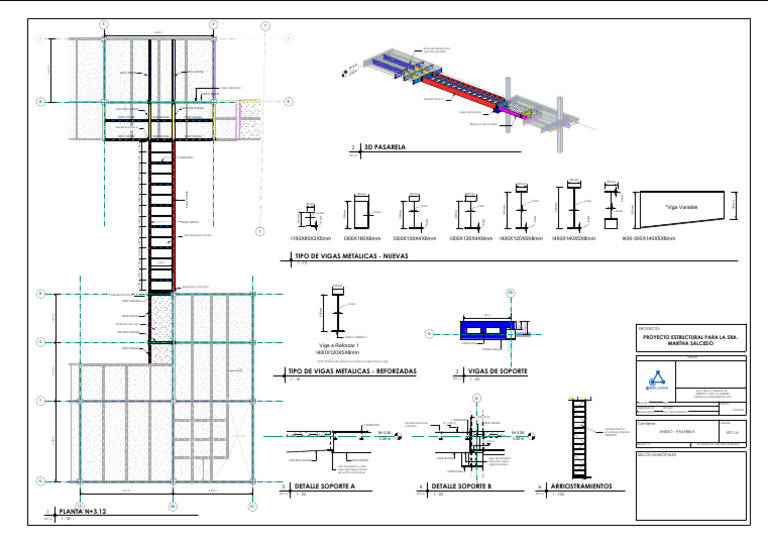 Diseño Estructural de Pasarela y Vigas | PDF | Ingeniería estructural ...