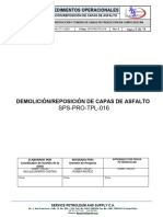 Sps-Pro-Tlp-016 Demolisión y Reposición de Capa de Asfalto Rev 0