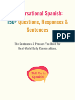 150 Conversational Spanish Questions Responses