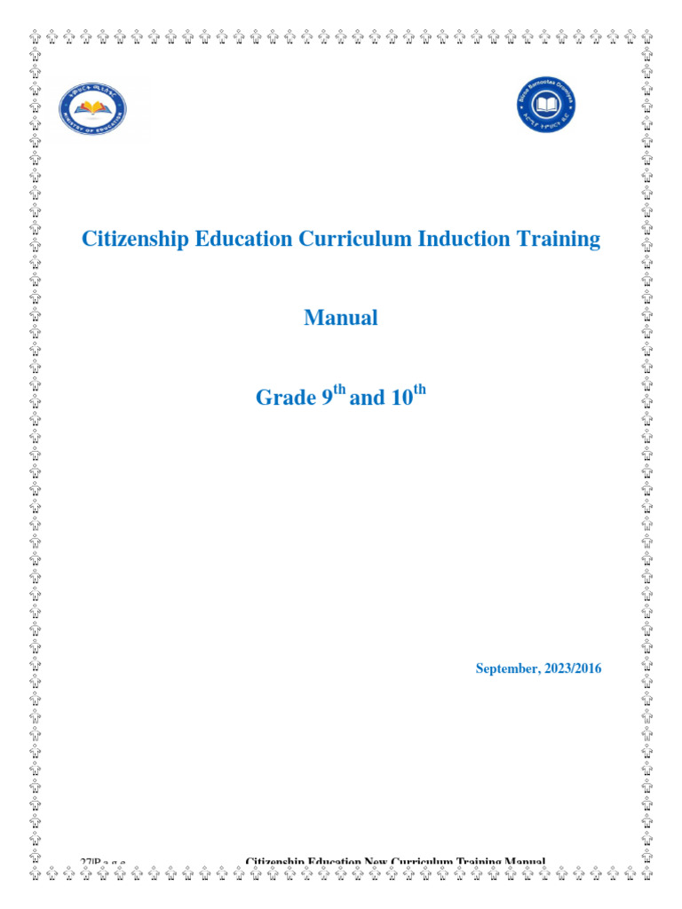 Citizenship Education Training Manual | PDF | Teaching Method | Teachers