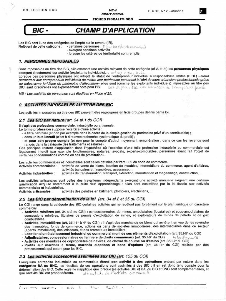 Cours BIC - IS-pages-1 | PDF