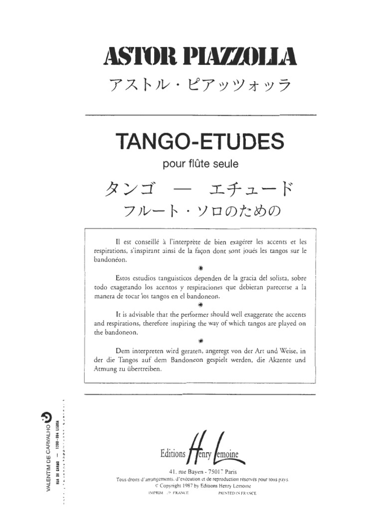 6 Tango Études PDF