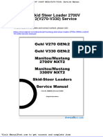 Mustang Skid Steer Loader 2700v 3300v Nxt2v270 v330 Service Manual