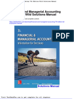 Financial and Managerial Accounting 7th Edition Wild Solutions Manual