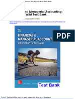 Financial and Managerial Accounting 7th Edition Wild Test Bank