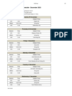 Year 8 Internal Exam Timetable - December 2023: Wednesday 29 November