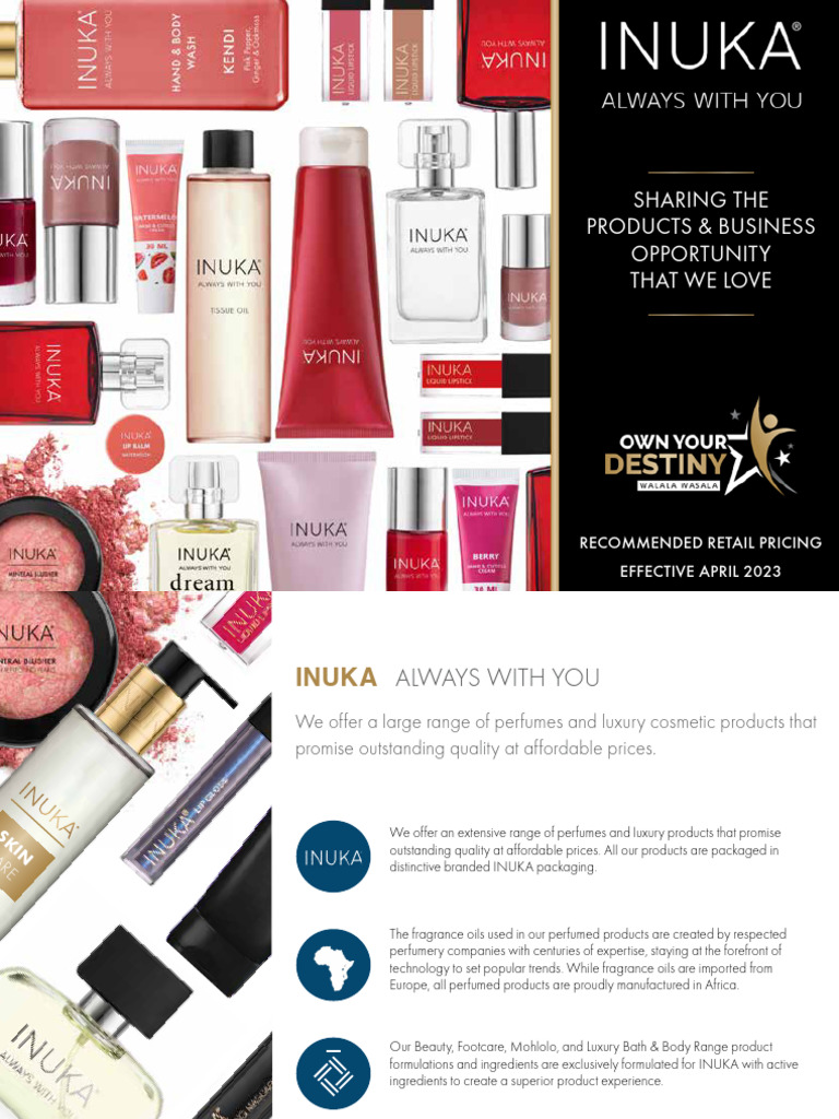 Inuka Product Catalogue 2025 | PDF | Perfume | Shampoo