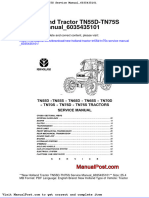 New Holland Tractor Tn55d Tn75s Service Manual 6035435101