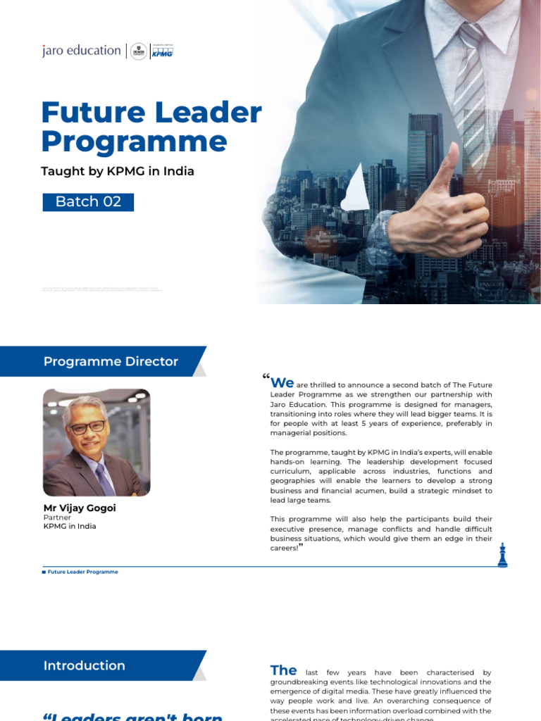KPMG Future Leader Programme Batch 02 | PDF | Leadership | Simulation