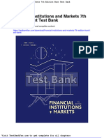 Financial Institutions and Markets 7th Edition Hunt Test Bank