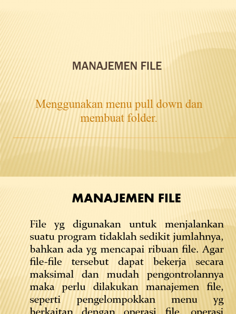 Manajemen File dan Pengelompokan Folder | PDF