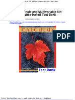 Calculus Single and Multivariable 6th Edition Hughes Hallett Test Bank