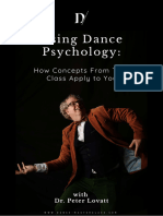 Peter Lovatt - Dance Psychology