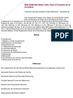 Nom-009-Ssa2-1993 para El Fomento de La Salud