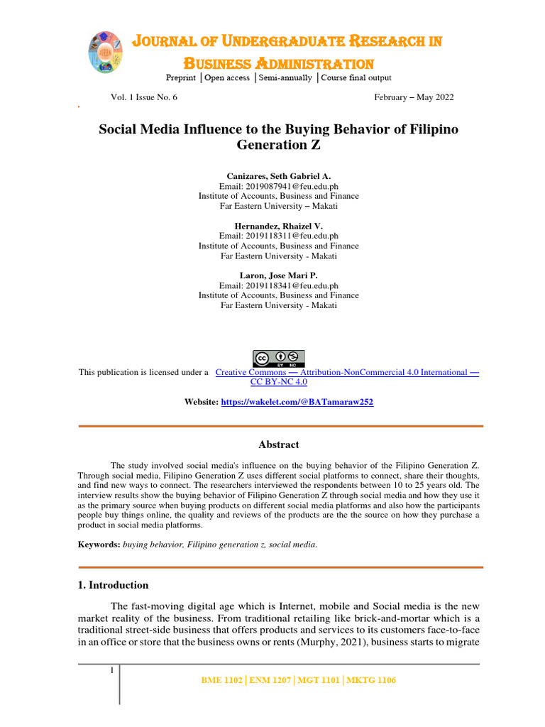 Social Media's Impact on Gen Z Buying Behavior | PDF | Social Media ...