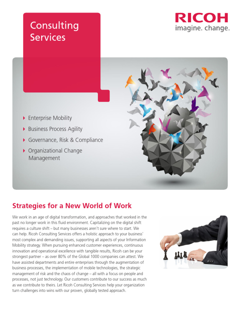 Consulting Services Brochure PDF Consultant Business Process
