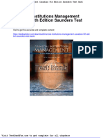 Financial Institutions Management Canadian 5th Edition Saunders Test Bank