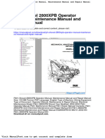 PH Shovel 2800xpb Operator Manual Maintenance Manual and Repair Manual