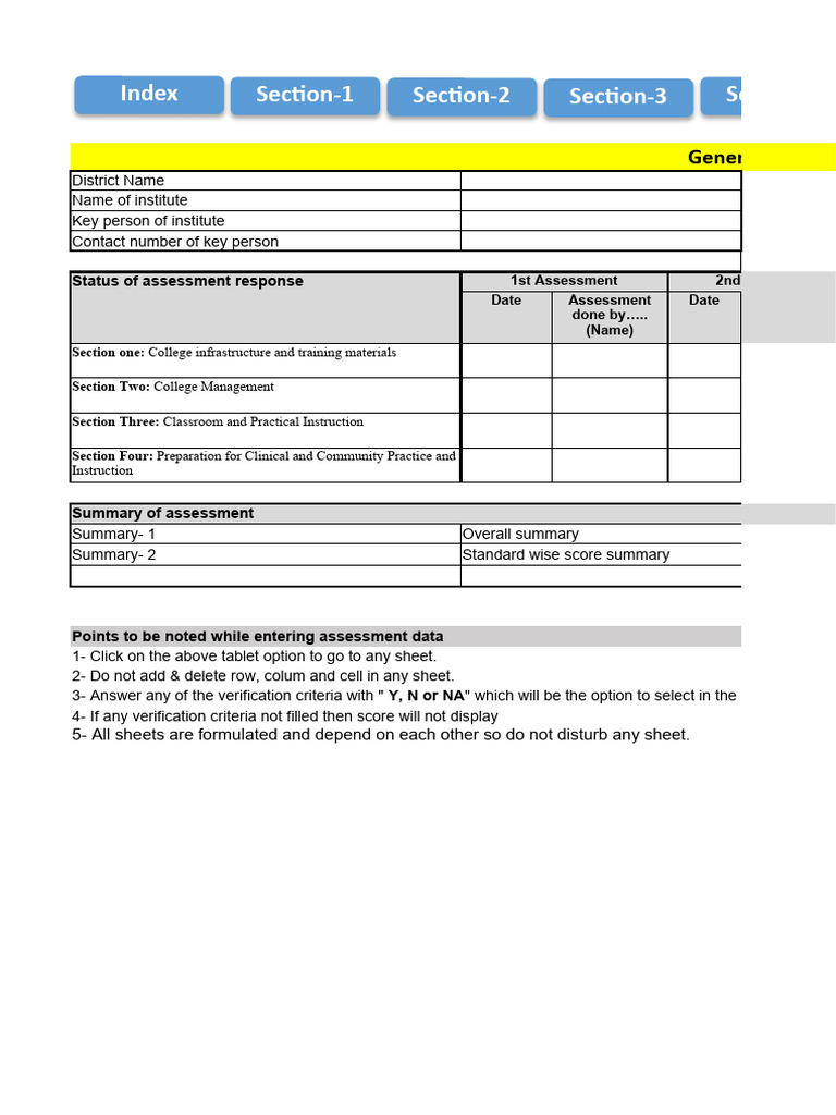 Nursing College Assessment Overview | PDF | Educational Assessment ...