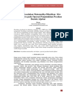 Analisis Kesalahan Matematika Dikaitkan Met-Before