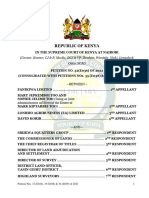 SC Petition No. 32 (E036), 35 (E038) & 36 (E039) of 2022 - Fanikiwa Ltd. & 3 Others vs. Sirikwa Squatters Group & 17 Others