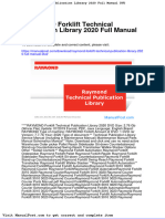 Raymond Forklift Technical Publication Library 2020 Full Manual DVD