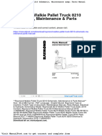 Raymond Walkie Pallet Truck 8210 Schematic Maintenance Parts Manual