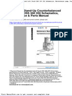 Raymond Stand Up Counterbalanced Lift Truck Dss 300 350 Schematics Maintenance Parts Manual