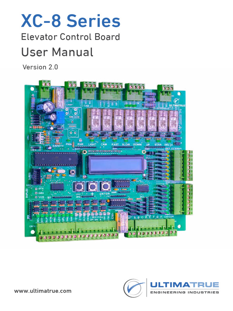 XC-8 Elevator Control Board Manual | PDF | Relay | Switch