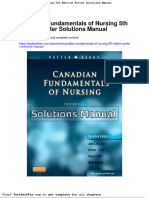 Canadian Fundamentals of Nursing 5th Edition Potter Solutions Manual