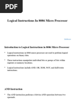 Logical Instructions in 8086 Micro Processor