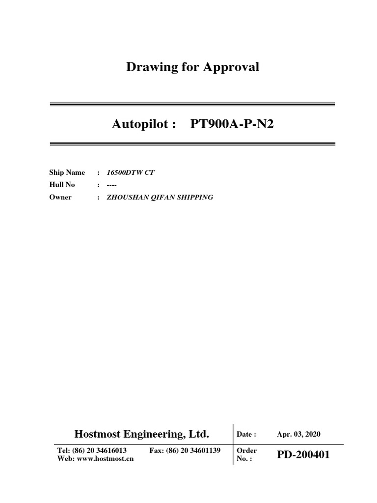 Autopilot Drawing | PDF